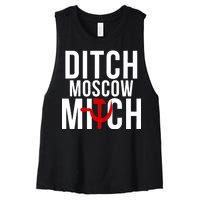 Ditch Moscow Mitch Traitor Women's Racerback Cropped Tank