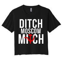 Ditch Moscow Mitch Traitor Women's Crop Top Tee