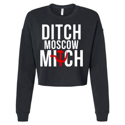 Ditch Moscow Mitch Traitor Cropped Pullover Crew