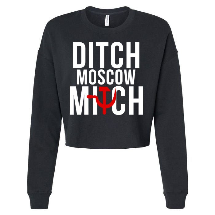 Ditch Moscow Mitch Traitor Cropped Pullover Crew