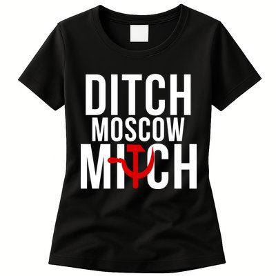 Ditch Moscow Mitch Traitor Womens T-Shirt