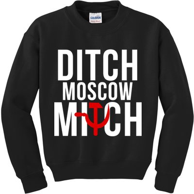 Ditch Moscow Mitch Traitor Kids Sweatshirt