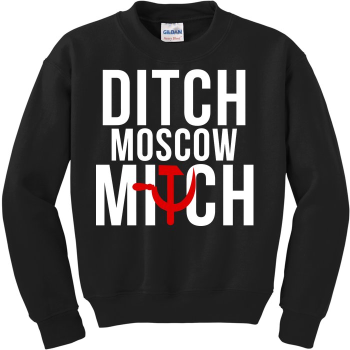 Ditch Moscow Mitch Traitor Kids Sweatshirt