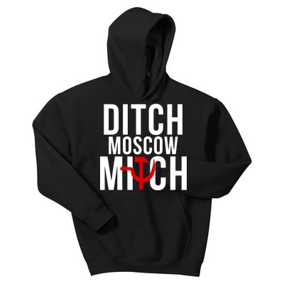 Ditch Moscow Mitch Traitor Kids Hoodie