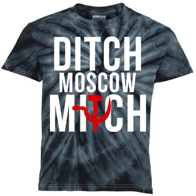 Ditch Moscow Mitch Traitor Kids Tie-Dye T-Shirt