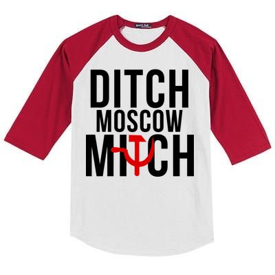 Ditch Moscow Mitch Traitor Kids Colorblock Raglan Jersey