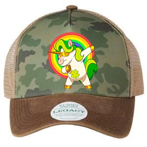 Dabbing Irish Unicorn Cool Gift St Patricks Day Lepricorn Funny Gift Legacy Tie Dye Trucker Hat