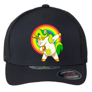 Dabbing Irish Unicorn Cool Gift St Patricks Day Lepricorn Funny Gift Flexfit Unipanel Trucker Cap