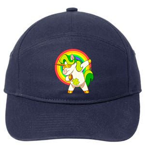 Dabbing Irish Unicorn Cool Gift St Patricks Day Lepricorn Funny Gift 7-Panel Snapback Hat