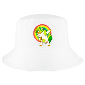 Dabbing Irish Unicorn Cool Gift St Patricks Day Lepricorn Funny Gift Cool Comfort Performance Bucket Hat