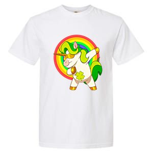 Dabbing Irish Unicorn Cool Gift St Patricks Day Lepricorn Funny Gift Garment-Dyed Heavyweight T-Shirt