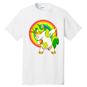 Dabbing Irish Unicorn Cool Gift St Patricks Day Lepricorn Funny Gift Tall T-Shirt