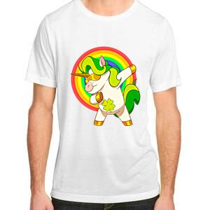 Dabbing Irish Unicorn Cool Gift St Patricks Day Lepricorn Funny Gift Adult ChromaSoft Performance T-Shirt