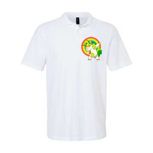 Dabbing Irish Unicorn Cool Gift St Patricks Day Lepricorn Funny Gift Softstyle Adult Sport Polo