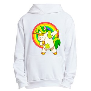 Dabbing Irish Unicorn Cool Gift St Patricks Day Lepricorn Funny Gift Urban Pullover Hoodie