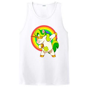 Dabbing Irish Unicorn Cool Gift St Patricks Day Lepricorn Funny Gift PosiCharge Competitor Tank