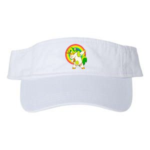 Dabbing Irish Unicorn Cool Gift St Patricks Day Lepricorn Funny Gift Valucap Bio-Washed Visor