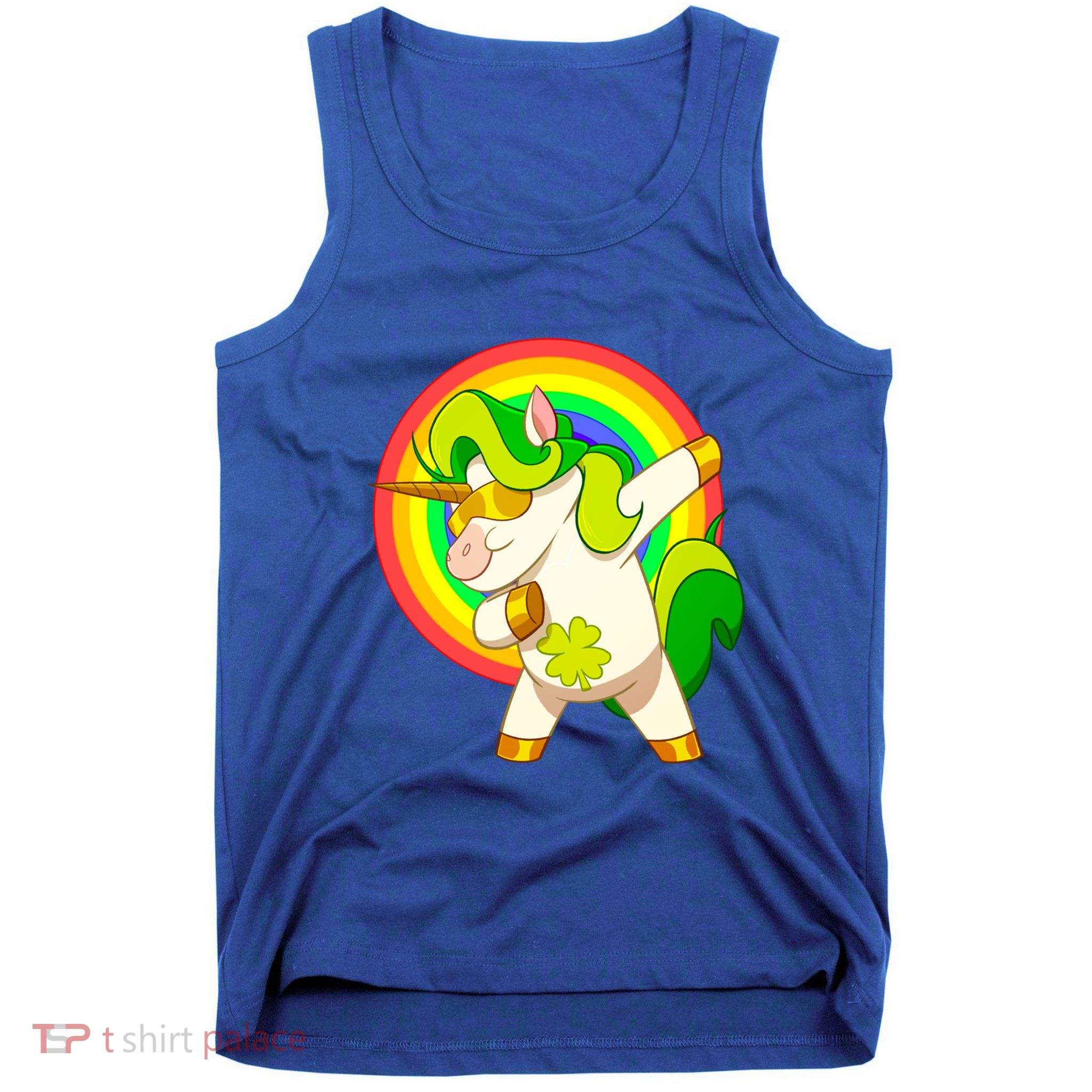 Dabbing Irish Unicorn Cool Gift St Patricks Day Lepricorn Funny Gift Tank Top
