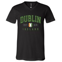 Dublin Ireland Vintage Est 1631 V-Neck T-Shirt