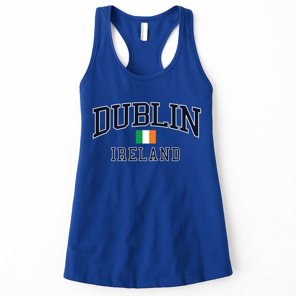 Dublin Ireland Vintage Style Funny Gift Womens Tank Top
