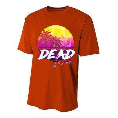 Dead Inside Vaporwave Miami Aesthetic Spooky Mood Performance Sprint T-Shirt