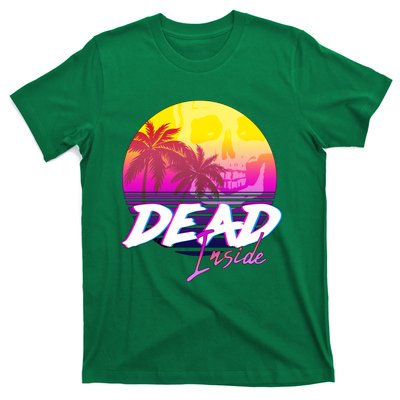 Dead Inside Vaporwave Miami Aesthetic Spooky Mood T-Shirt