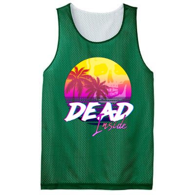 Dead Inside Vaporwave Miami Aesthetic Spooky Mood Mesh Reversible Basketball Jersey Tank