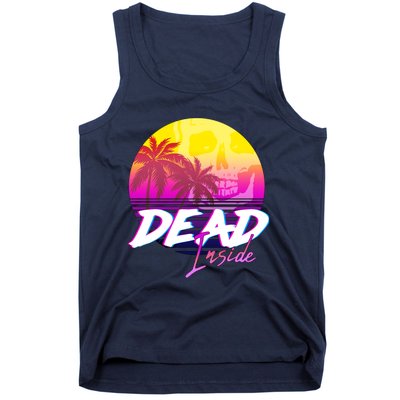 Dead Inside Vaporwave Miami Aesthetic Spooky Mood Tank Top