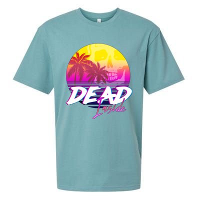 Dead Inside Vaporwave Miami Aesthetic Spooky Mood Sueded Cloud Jersey T-Shirt