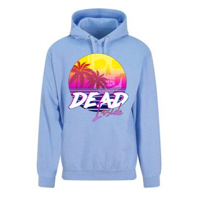 Dead Inside Vaporwave Miami Aesthetic Spooky Mood Unisex Surf Hoodie