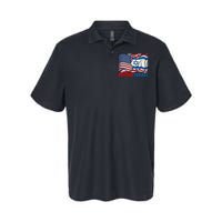 Defend Israel Vintage American Israeli Flag Softstyle Adult Sport Polo