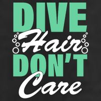 Dive Hair Don't Care 7 Panel Mesh Trucker Snapback Hat