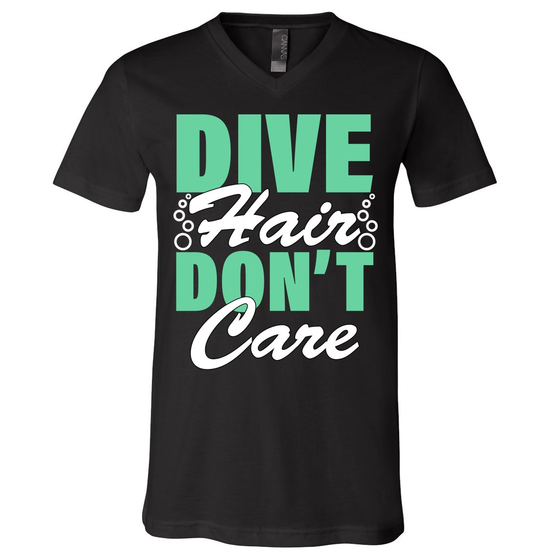 Dive Hair Don't Care V-Neck T-Shirt