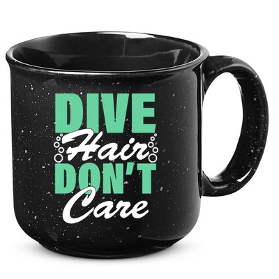 Dive Hair Don't Care 15oz Campfire Ceramic Mug