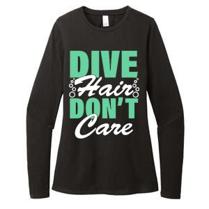 Dive Hair Don't Care Womens CVC Long Sleeve Shirt