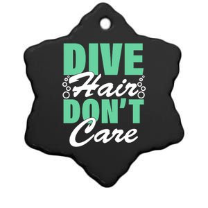 Dive Hair Don't Care Ceramic Star Ornament