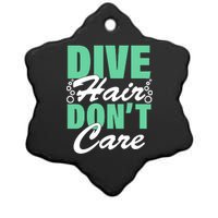 Dive Hair Don't Care Ceramic Star Ornament