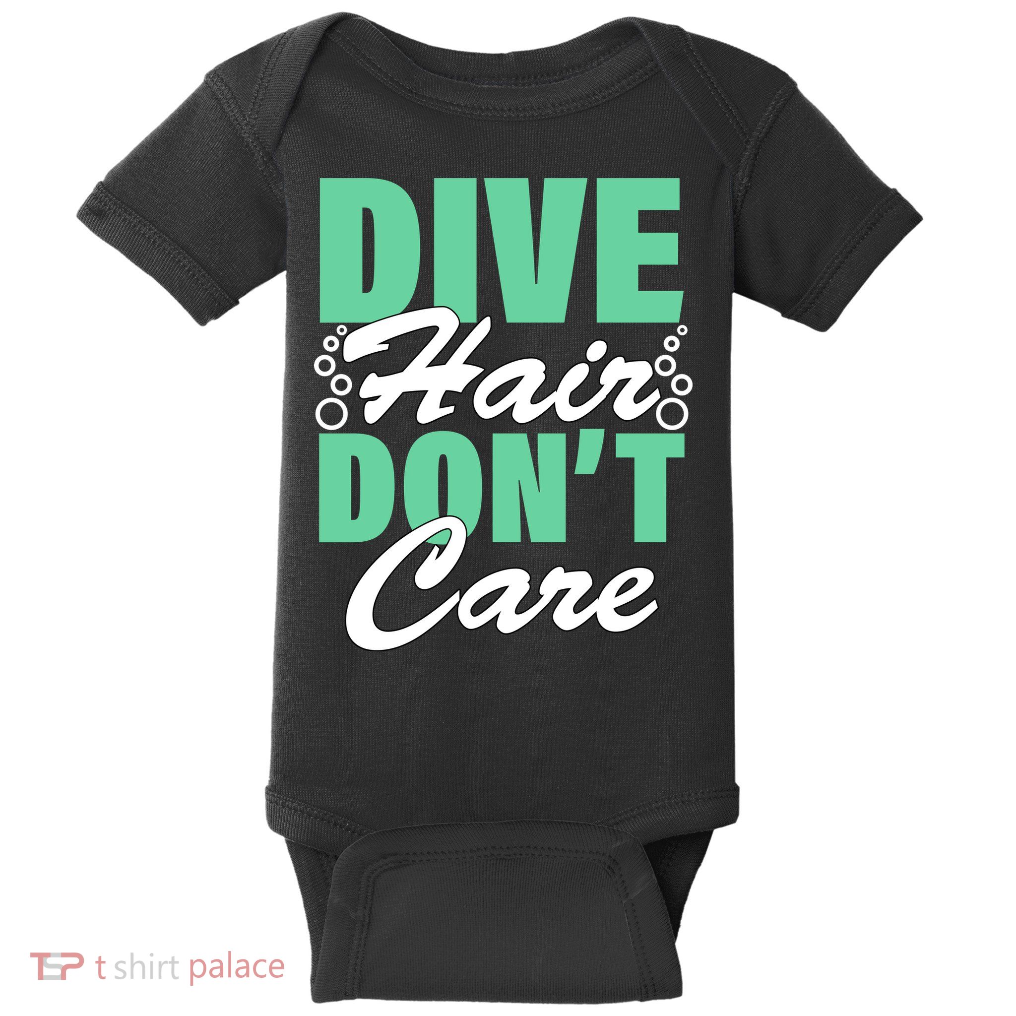 Dive Hair Don't Care Baby Bodysuit