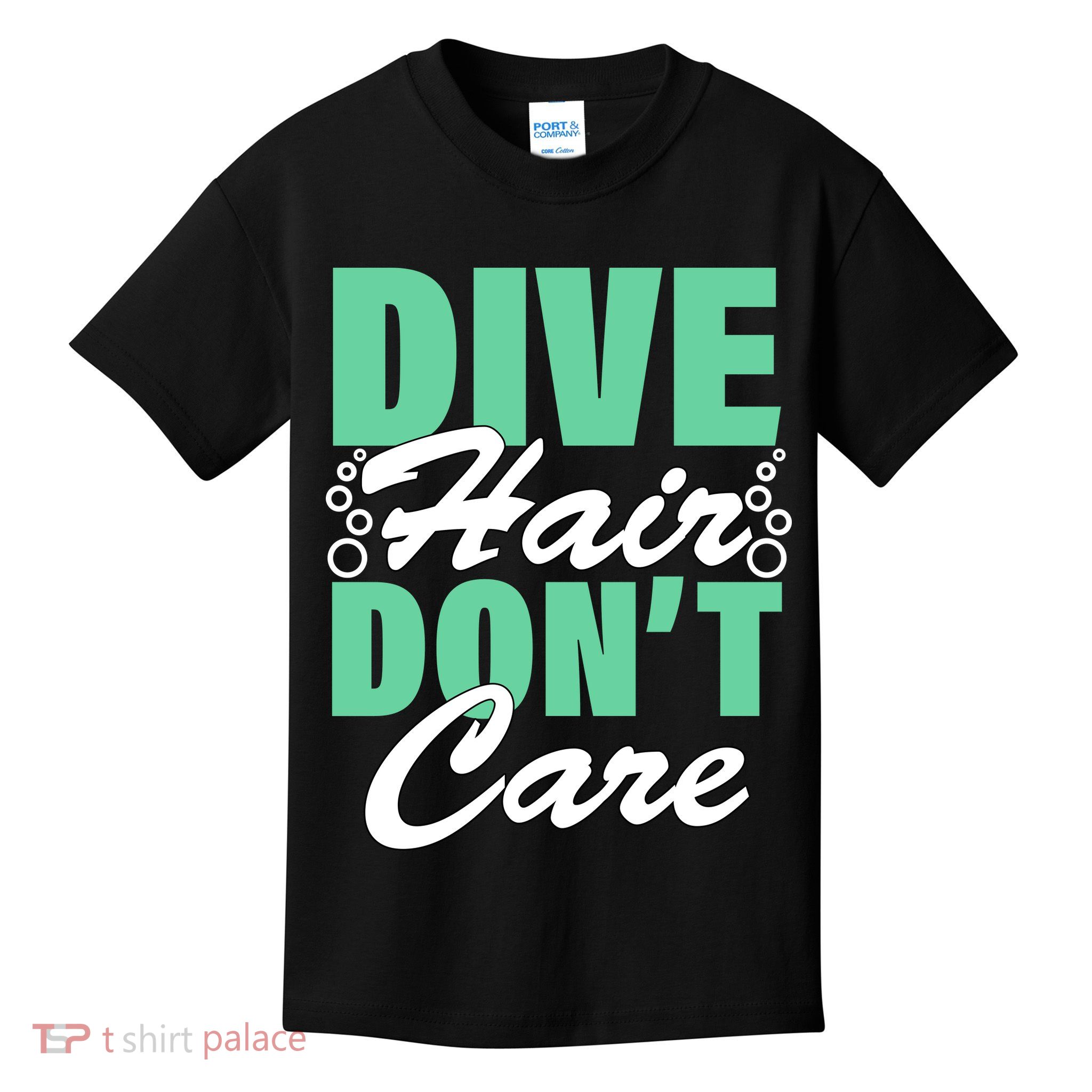 Dive Hair Don't Care Kids T-Shirt