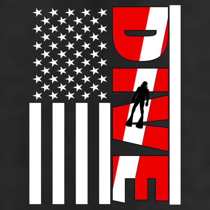 Diver American Flag Cool Comfort Performance Bucket Hat