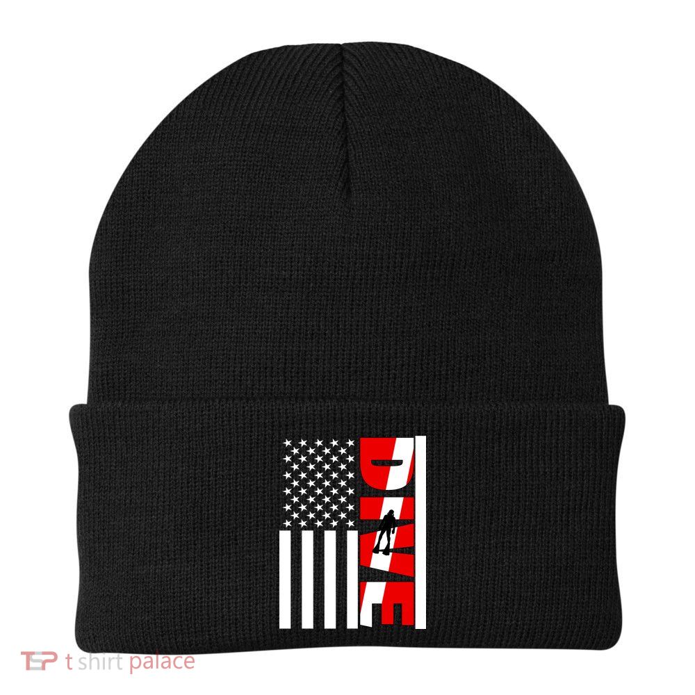 Diver American Flag Beanie