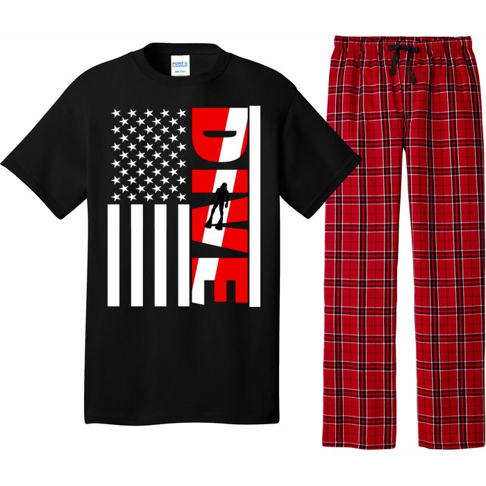 Diver American Flag Pajama Set