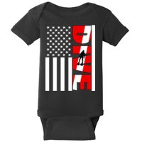 Diver American Flag Baby Bodysuit