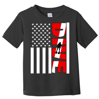 Diver American Flag Toddler T-Shirt