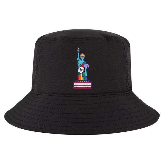 Diverse Statue Of Liberty Cool Comfort Performance Bucket Hat