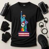 Diverse Statue Of Liberty Cooling Performance Crew T-Shirt