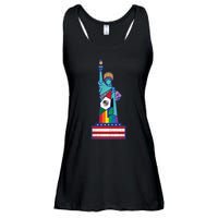 Diverse Statue Of Liberty Ladies Essential Flowy Tank