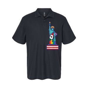 Diverse Statue Of Liberty Softstyle Adult Sport Polo