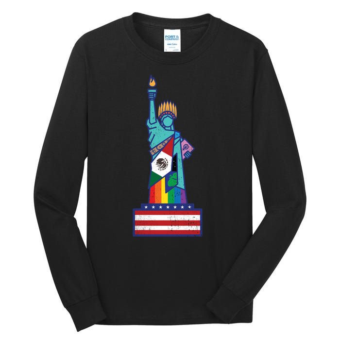 Diverse Statue Of Liberty Tall Long Sleeve T-Shirt