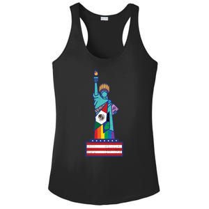 Diverse Statue Of Liberty Ladies PosiCharge Competitor Racerback Tank